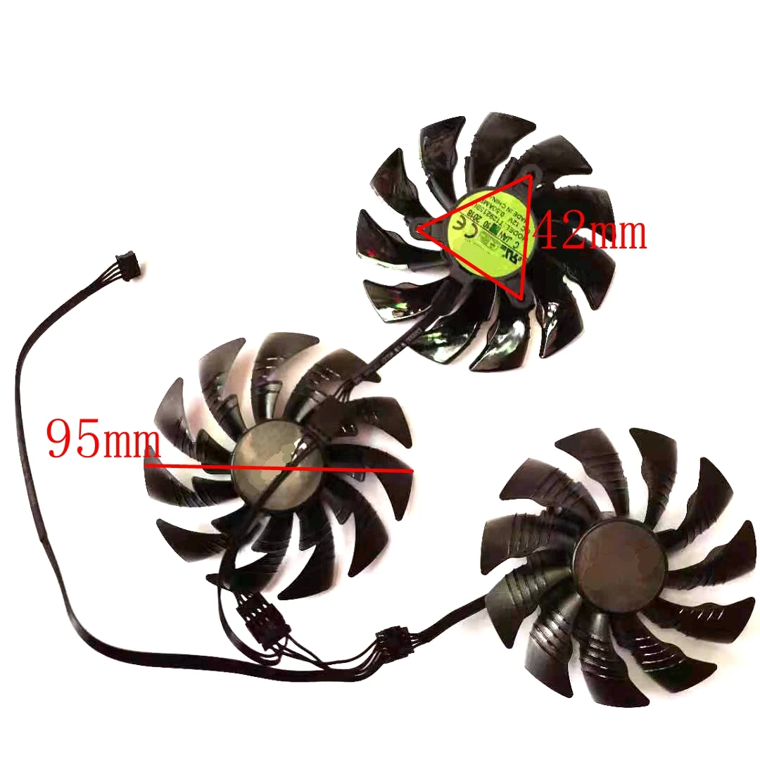 Ventilateur de refroidissement pour carte graphique GIGABYTE AORUS GTX 1070/1080/1080Ti, 95mm, T129215BU, nouveau