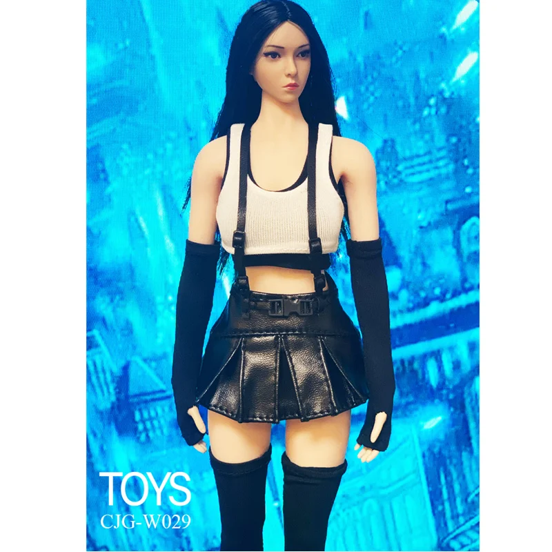 

1/6 Scale Figure Costume Tifa Clothes Suit Fantasys Kit Fit 12 inches Action Figure Body Dolls Accessories CJG-W029