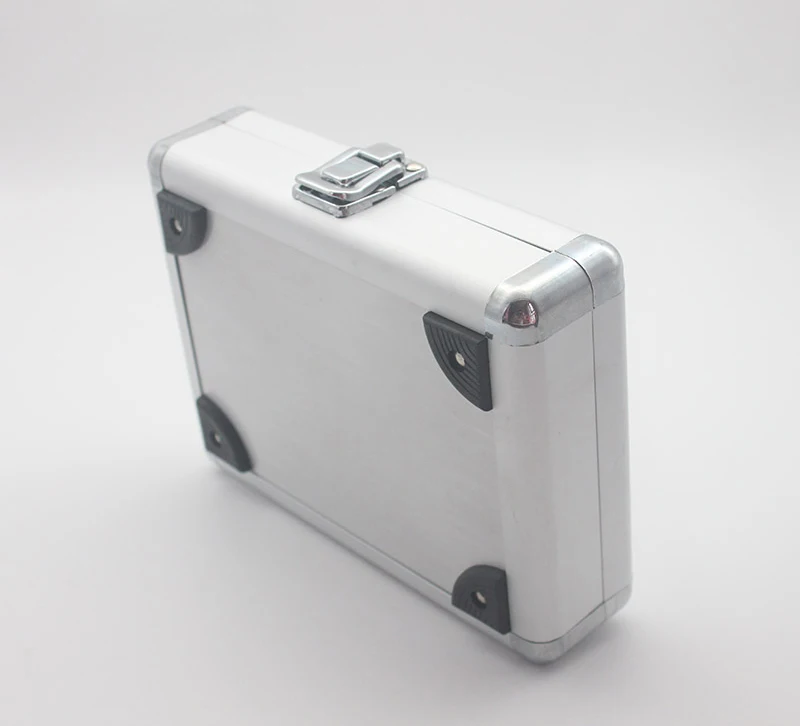 Tool Box Aluminum Case Suitcase Instrument Equipment File Box Cosmetic Case Toolbox with Sponge 200*150*50mm