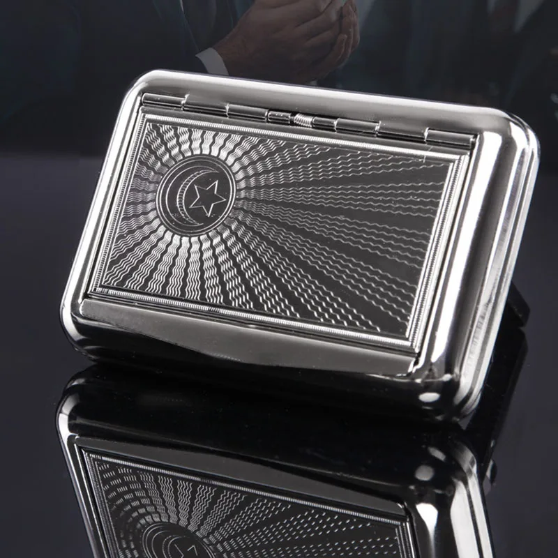 Stainless Steel  Cigarette Case Smoking Accessories Metal Cigarette Box Cigarette Holder Tobacco shreds Box