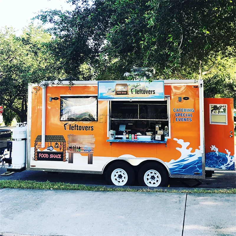 

Allbetter Mobile Food Trailer Coffee Ice Cream Cart Hot Dog Red Wine Kiosks Van Truck with Cooking Equipment for Sale In USA