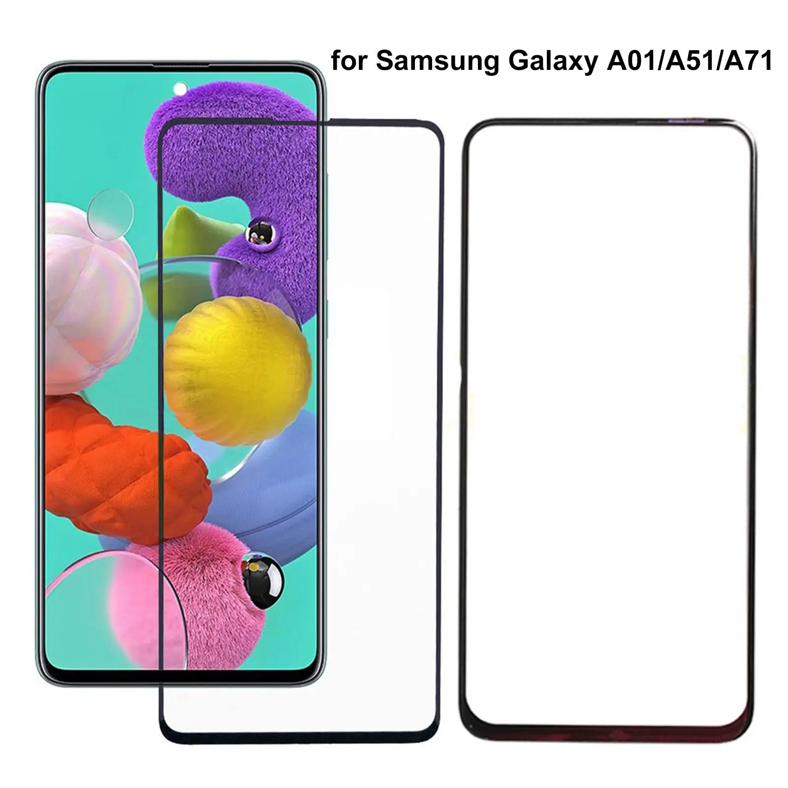 

Комплект для замены сенсорного экрана Samsung Galaxy A01/A51/A71, переднее стекло для сенсорного экрана