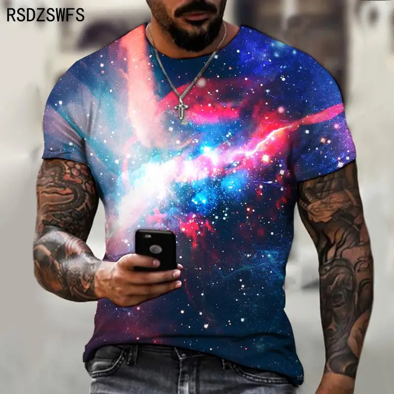 New Space Galaxy Planet Universe 3D printed Children\'s T-shirt kids Sky Star 3D printed cool tops boys girls fashion streetwear