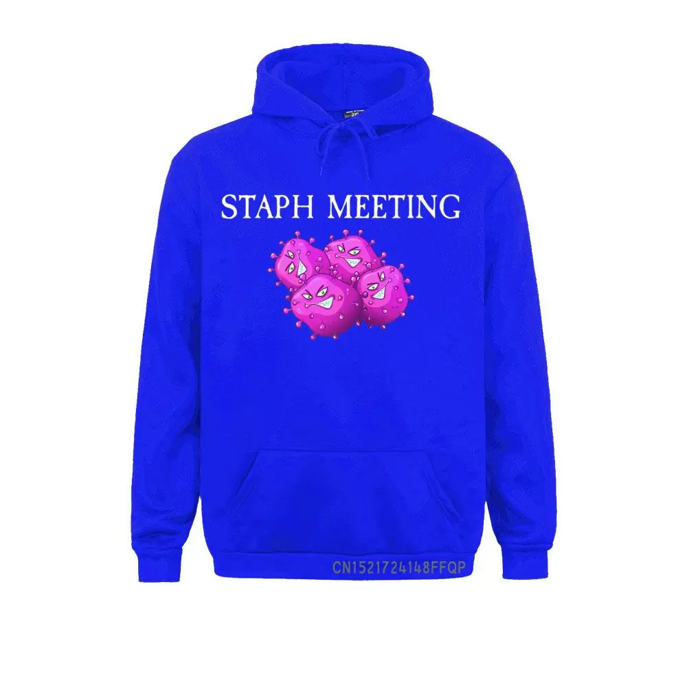 Funny Microbiologist - Staph Meeting Premium Pullover Hoodies Funny Youthful Long Sleeve Mens Sweatshirts Vintage Clothes