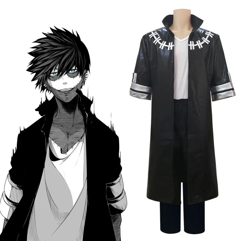 Ensemble complet d'anime My Hero Academia, pantalon Trench avec perruque, Costume de fête d'halloween