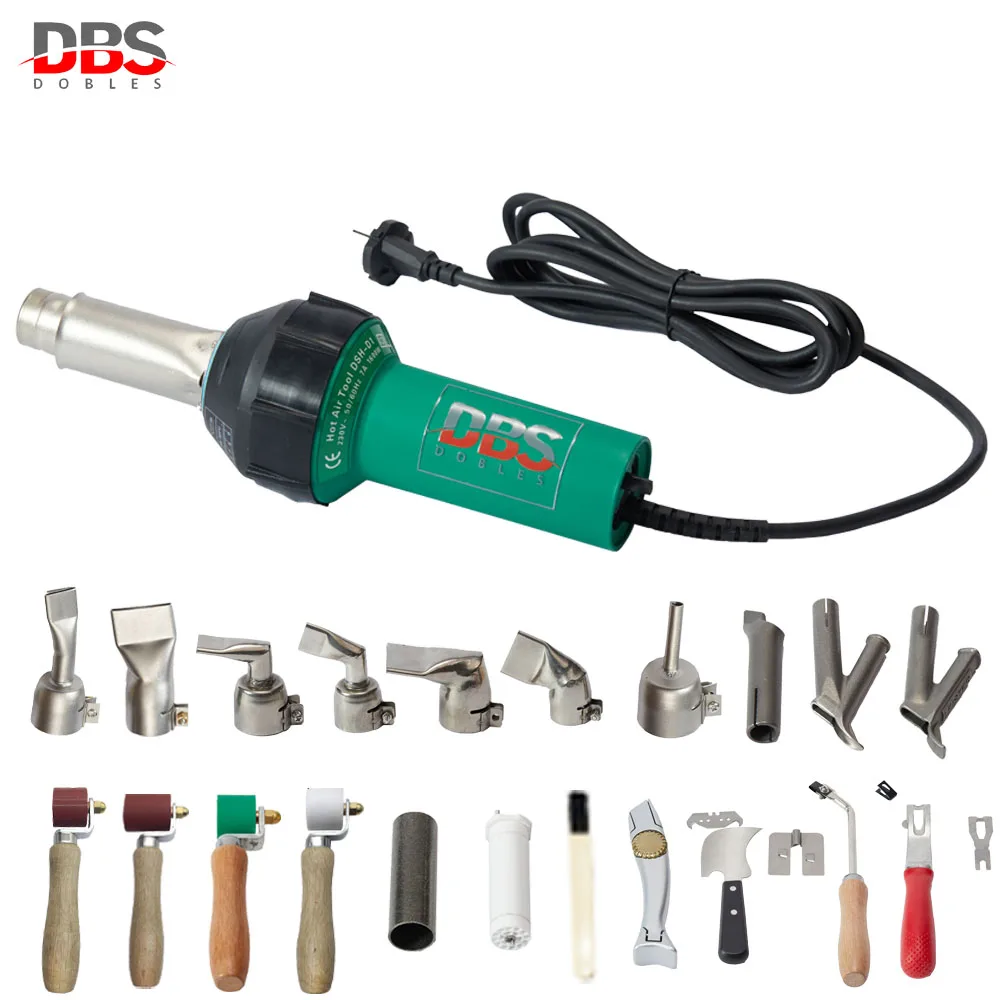 Delay Shutdown Plastic Hand Hot Air Welding Gun with Different Kits for HDPE Membrane,HDPE Pipe ,PP Plank,PVC Floor