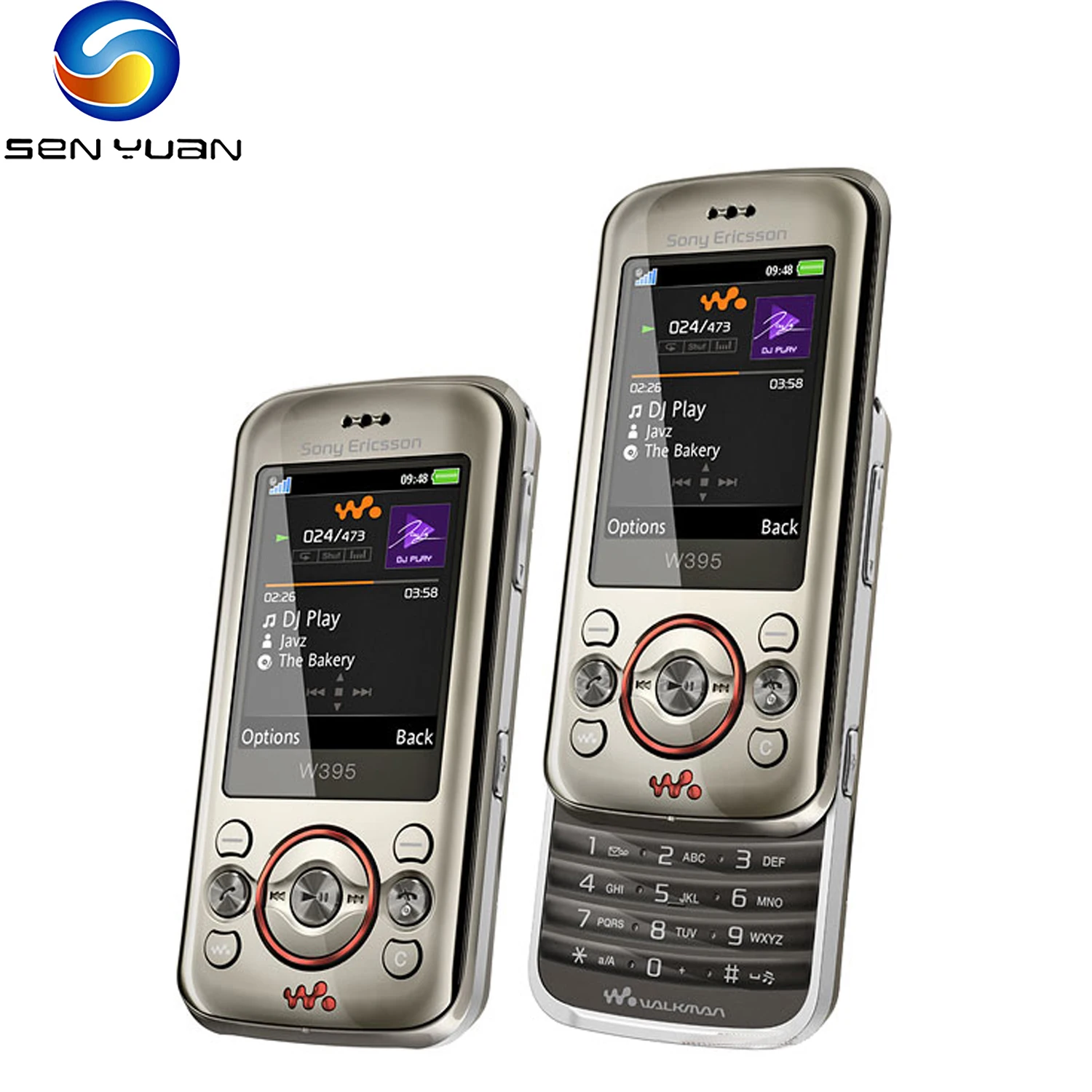 sony ericsson desbloqueado celular w395 2g celular 20 in display 2mp gsm 850 900 1800 1900 radio fm bluetooth original 01