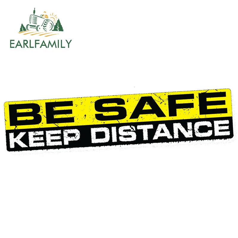 

EARLFAMILY 15 см x 3 см безопасная наклейка на расстояние, наклейка, виниловая Jdm смешная наклейка на бампер, автомобиль, грузовик, 4x4 окна, водонепроницаемая наклейка для автомобиля s