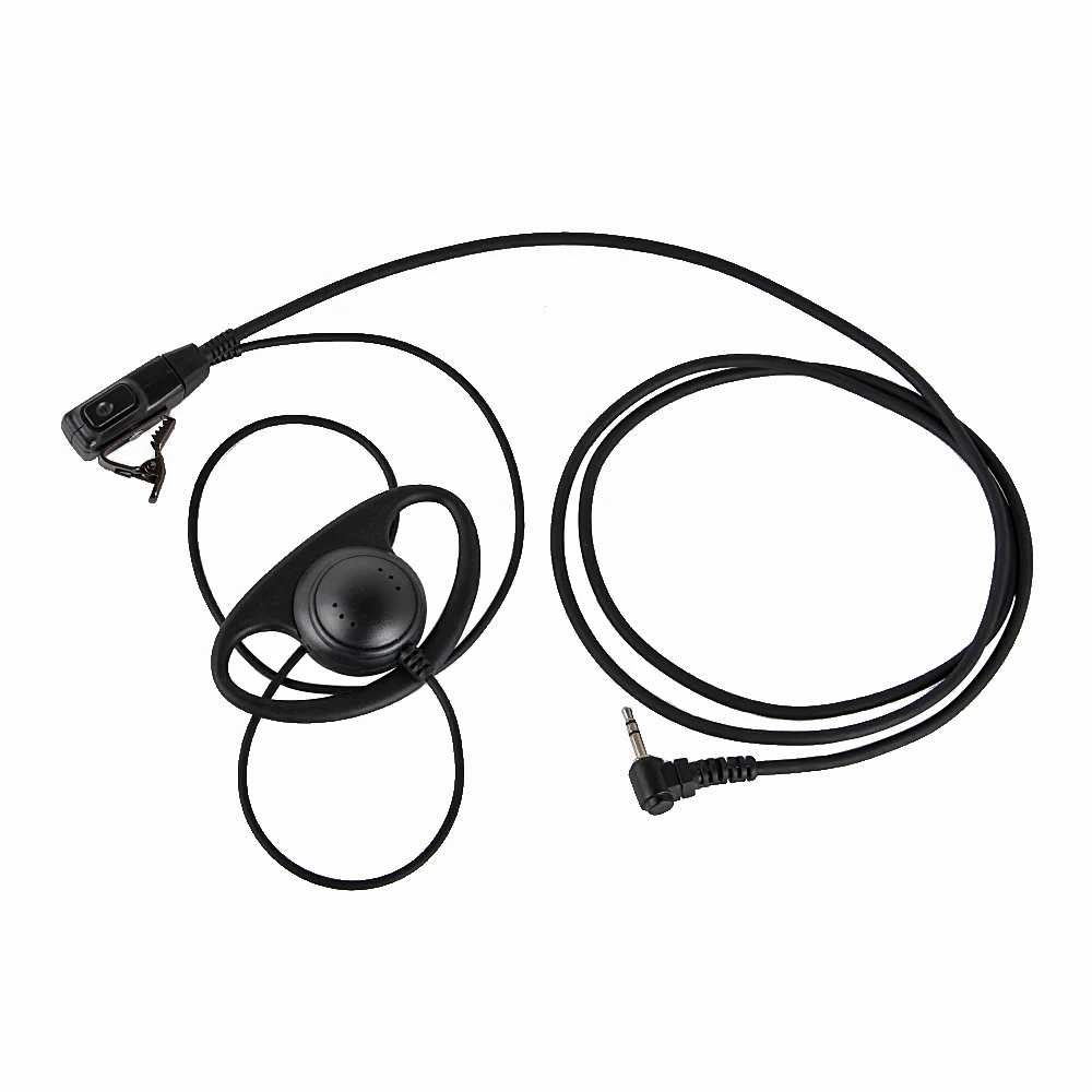 

1 Pin FBI Earhook Earpiece D Type Headset PTT for Motorola Talkabout Portable Radio TLKR T3 T80 MR350R T4 T60 Walkie Talkie FR50