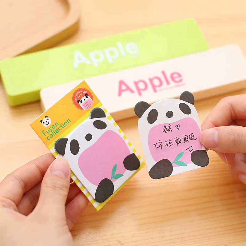 

8Pcs/Lot Cute Cartoon Animal Tearable Note Book Posted it Sticky Notes Notepad Memo Pads Children Gifts School Office Supplies