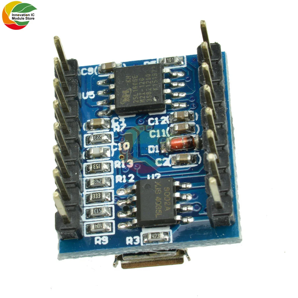 JQ6500 Voice Module Sound Board Micro USB DIP16 TTL UART Replacement 1 Pair of 5-channel MP3 Module Voice Standard 3.2-5V 20mA