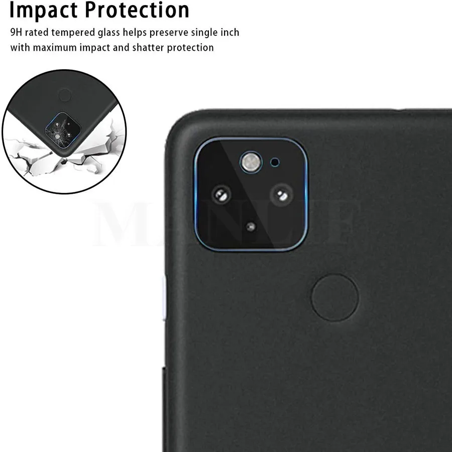 3 Pack Camera Lens Protector for Google Pixel 5 Clear Camera Tempered Glass Camera Lens Protector for Google Pixel 5 4 4XL 4a 5G