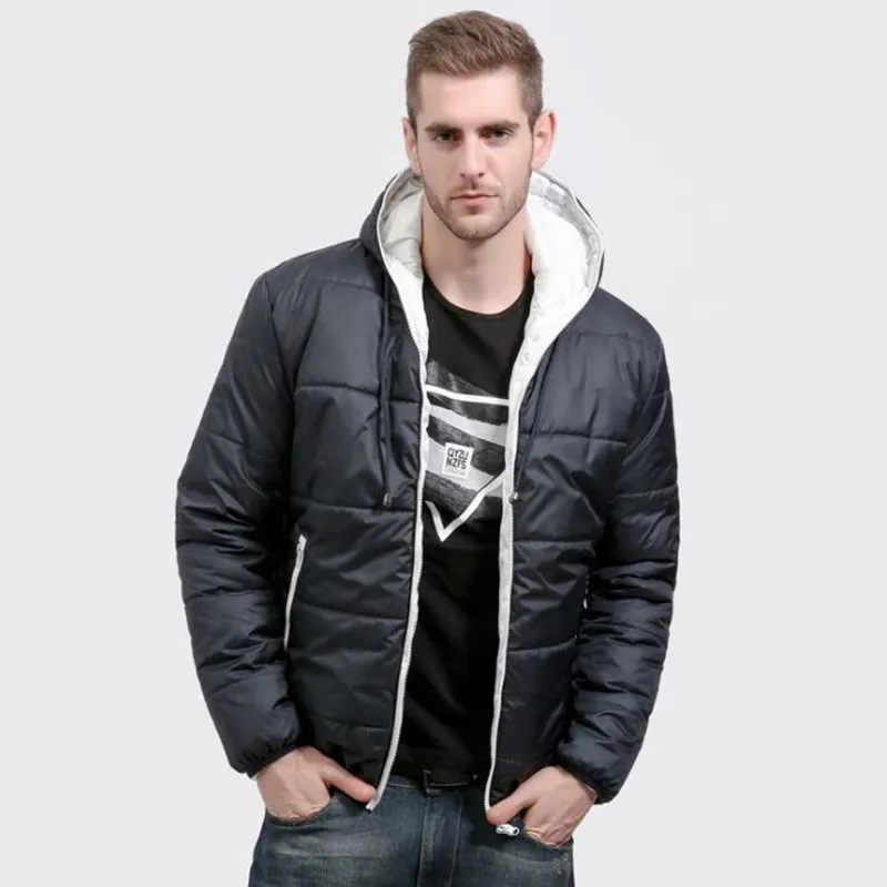 

Men Casual Hooded Parka Fad Winter Mens Women Couple Cotton Slim Fit Coat Thick Warm Homme's Parka Hooded Outwear