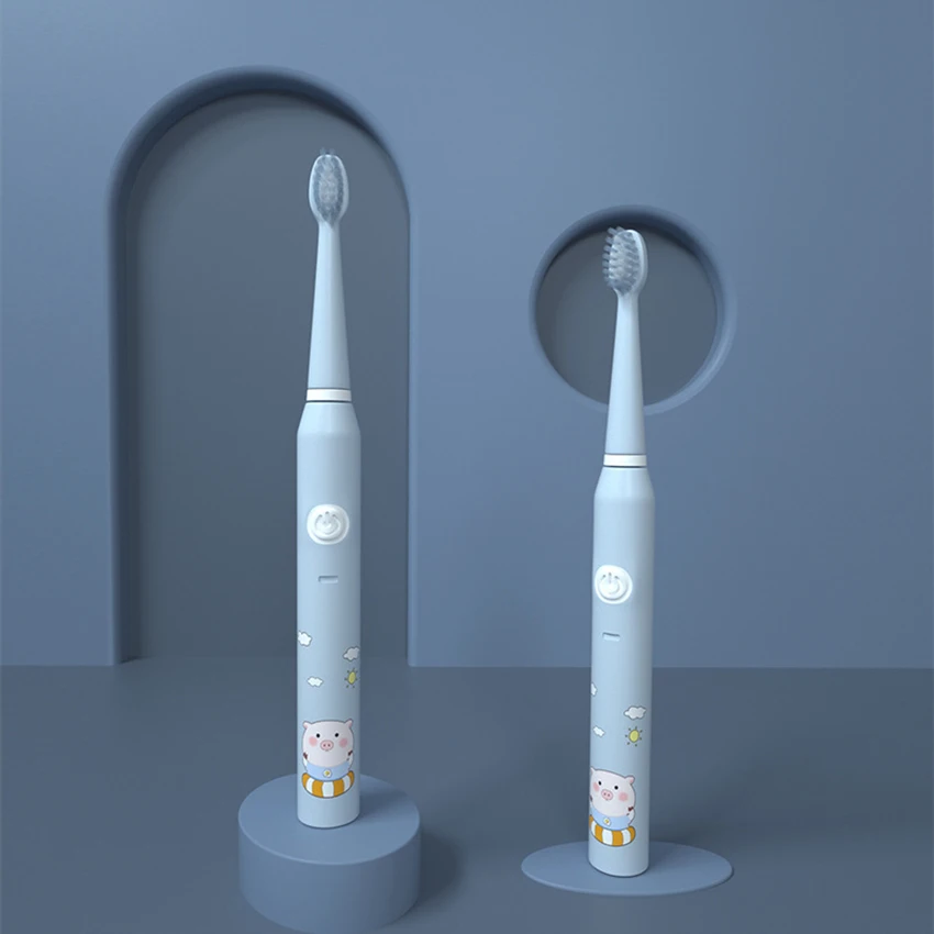 Rechargeable Kids Electric Toothbrush, 3 Modes, 3 Soft Bristles, Easy Cleaning, One Charge for 18 Days, Electric Toothbrushes