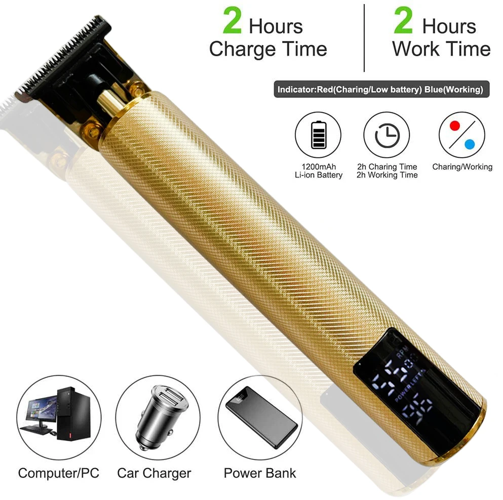 Электрические машинки для стрижки волос T9 с USB, перезаряжаемая бритва, триммер для бороды, профессиональная Мужская машинка для стрижки волос, Парикмахерская Машинка для стрижки волос