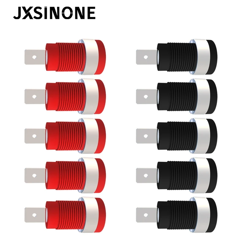 JXSINONE P3007 10 Cái/bộ 5 Màu 4Mm Mạ Niken Liên Kết Bài Chuối Jack Cắm Ổ Cắm