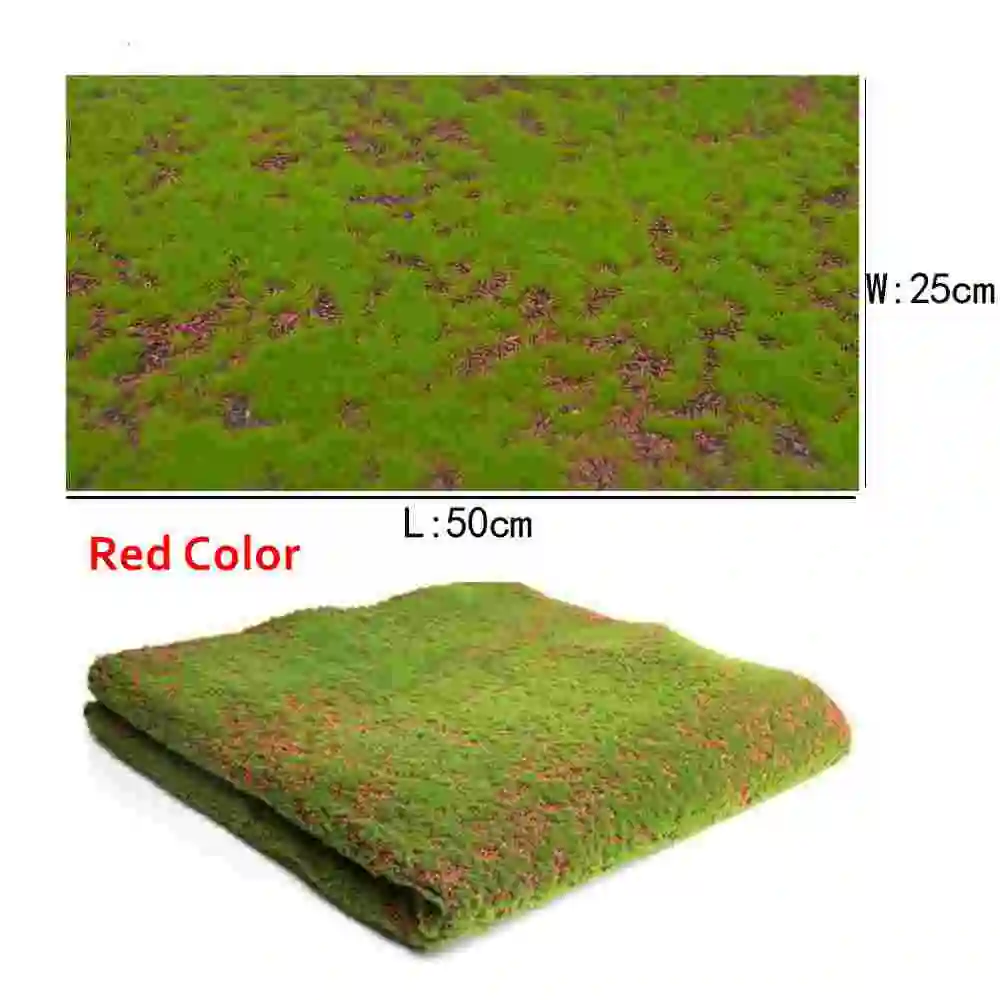 1pc 25x50cm DIY Turf Lawn Model Grass Mat Outdoor Landscape Micro Scenery for Diorama DIY Sand Table Building Model Material