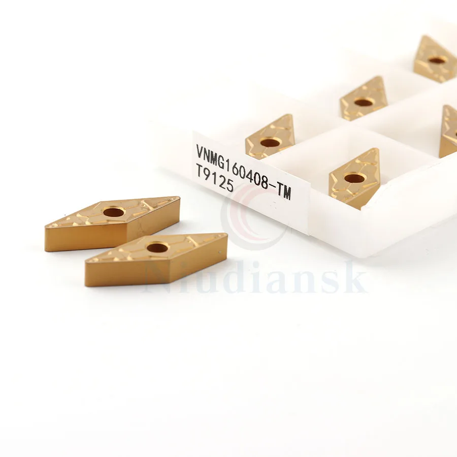 100% Original VNMG160404-TM T9125 VNMG160408-TM T9125 milling turning tools carbide turning tool VNMG160412 CNC Turning blade