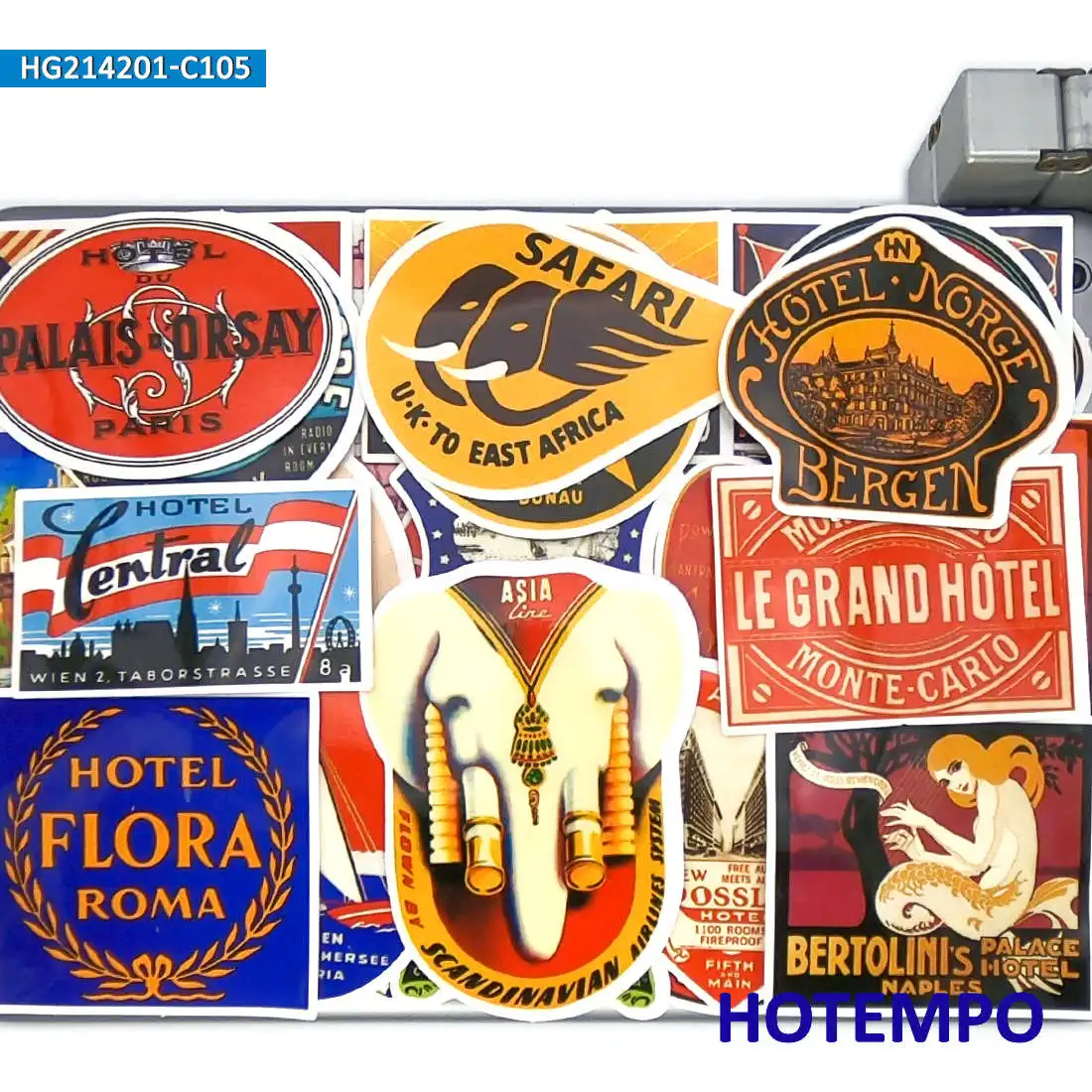 50/100PCS Travel Stickers Retro Hotel Funny Poster Vintage Decals for Luggage Scrapbook Motorcycle Car Laptop Phone Sticker Toys