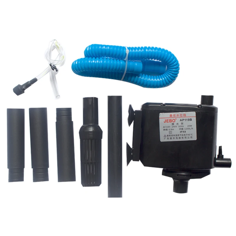 JEBO fish tank submersible pump AP119M AP375 362 338 three-in-one oxygen filter filter pump