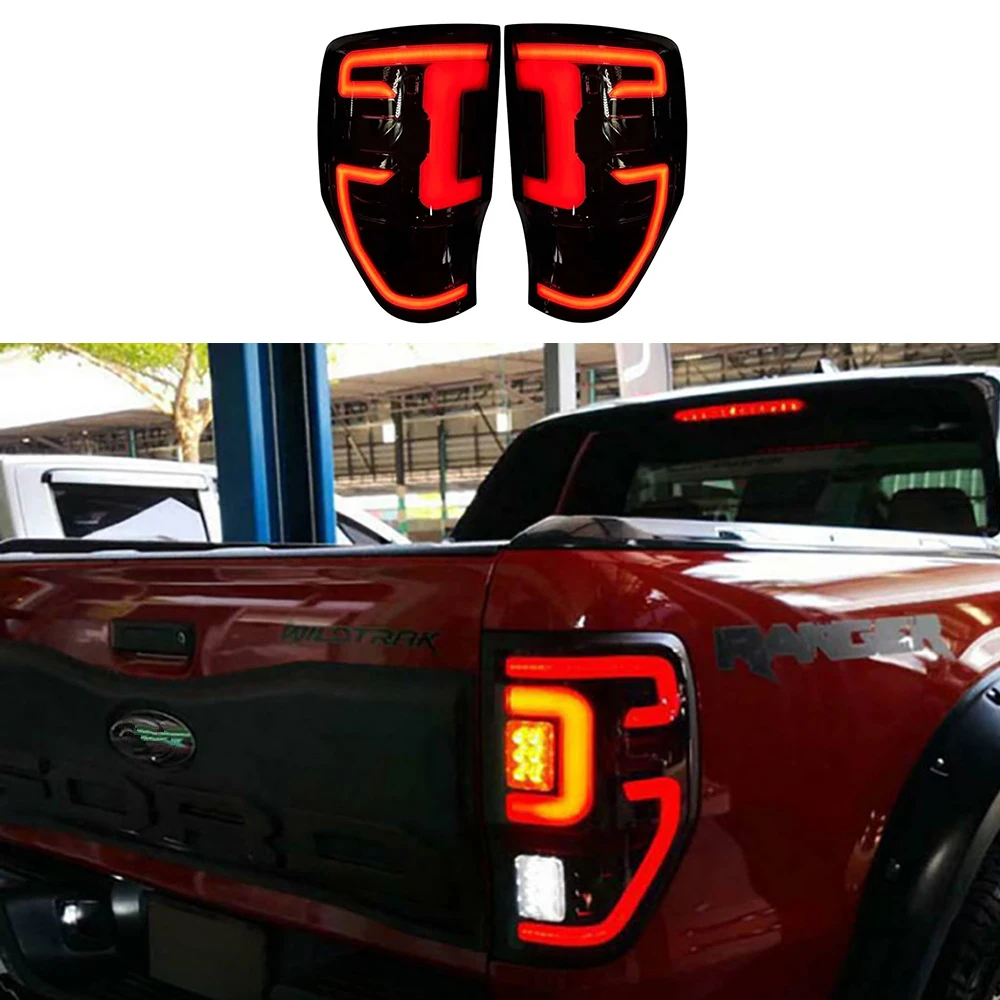 

4x4 modified Smoked LED Taillight rear lamp For Ranger PX MK2 Wildtrak T6 T7 T8 2012 -2019 2020 2021 raptor taillight