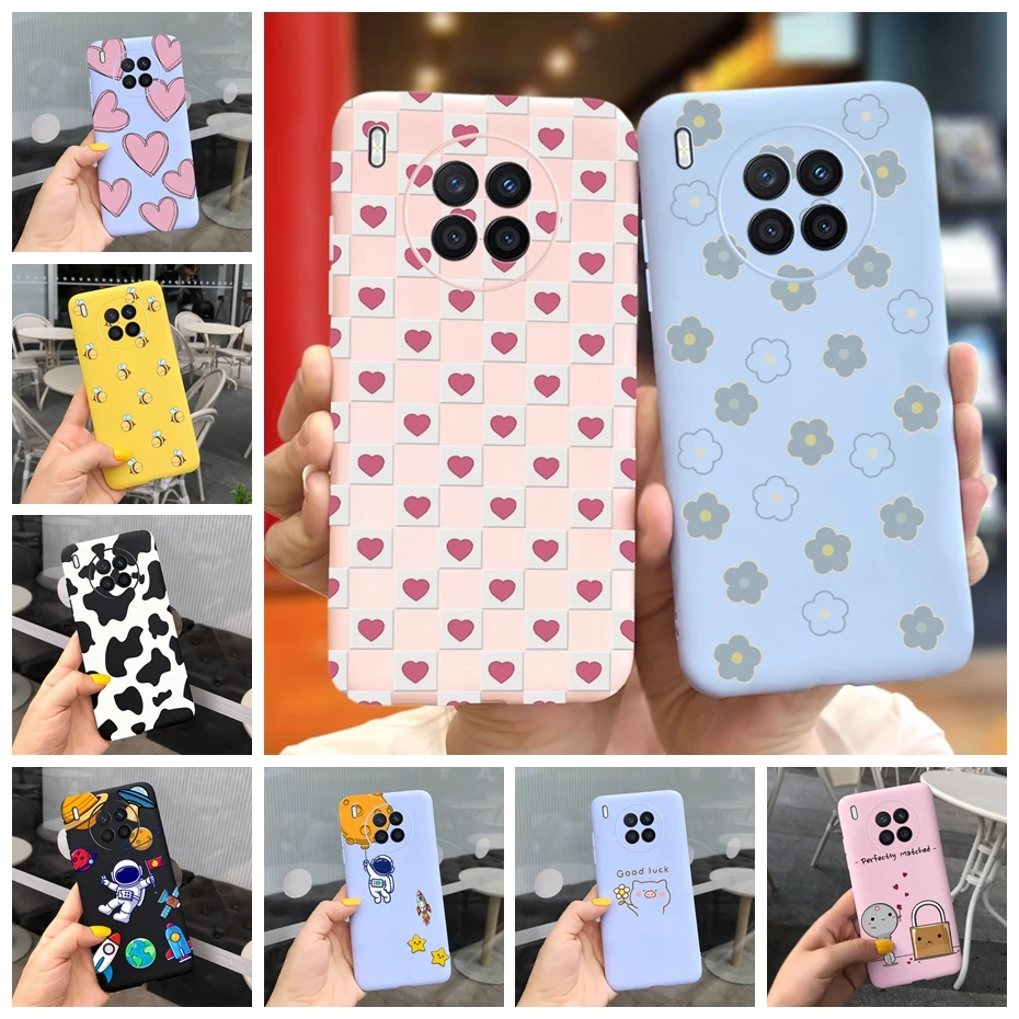 Phone Case For Huawei Nova 8i 4G Case Lovely Pattern Soft Silicone Funda For Huawei Nova8i 8 i Back Cover Nova 8i Cute Coque