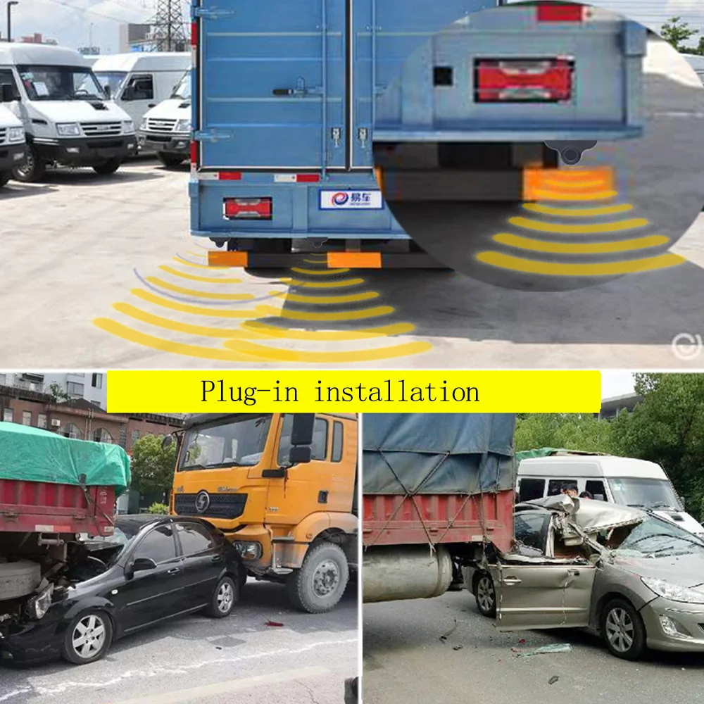 Vehicle External installation Parking Sensor Kit Reverse Ultrasonic Detection For Truck Van Backup Radares Monitoring Systemes