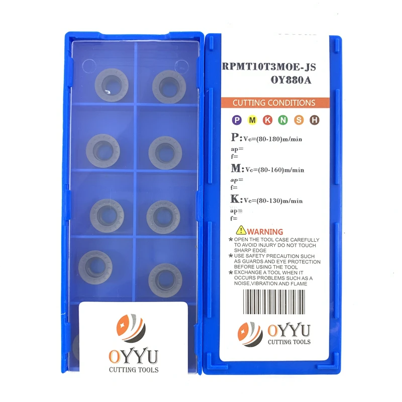 RPMT 08T2 10T3 1204 RPMT08T2MOE RPMT10T3MOE RPMT1204MOE-JS RPMT1204MO-TT OY880A Carbide Inserts RPMT08T2 Lathe Tools