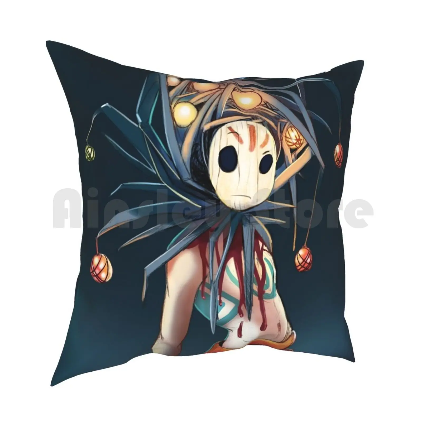 The Trickster Pillow Case Printed Home Soft DIY Pillow cover Trickster Tribal Weird Spirit Magical Eerie Creepy Cool