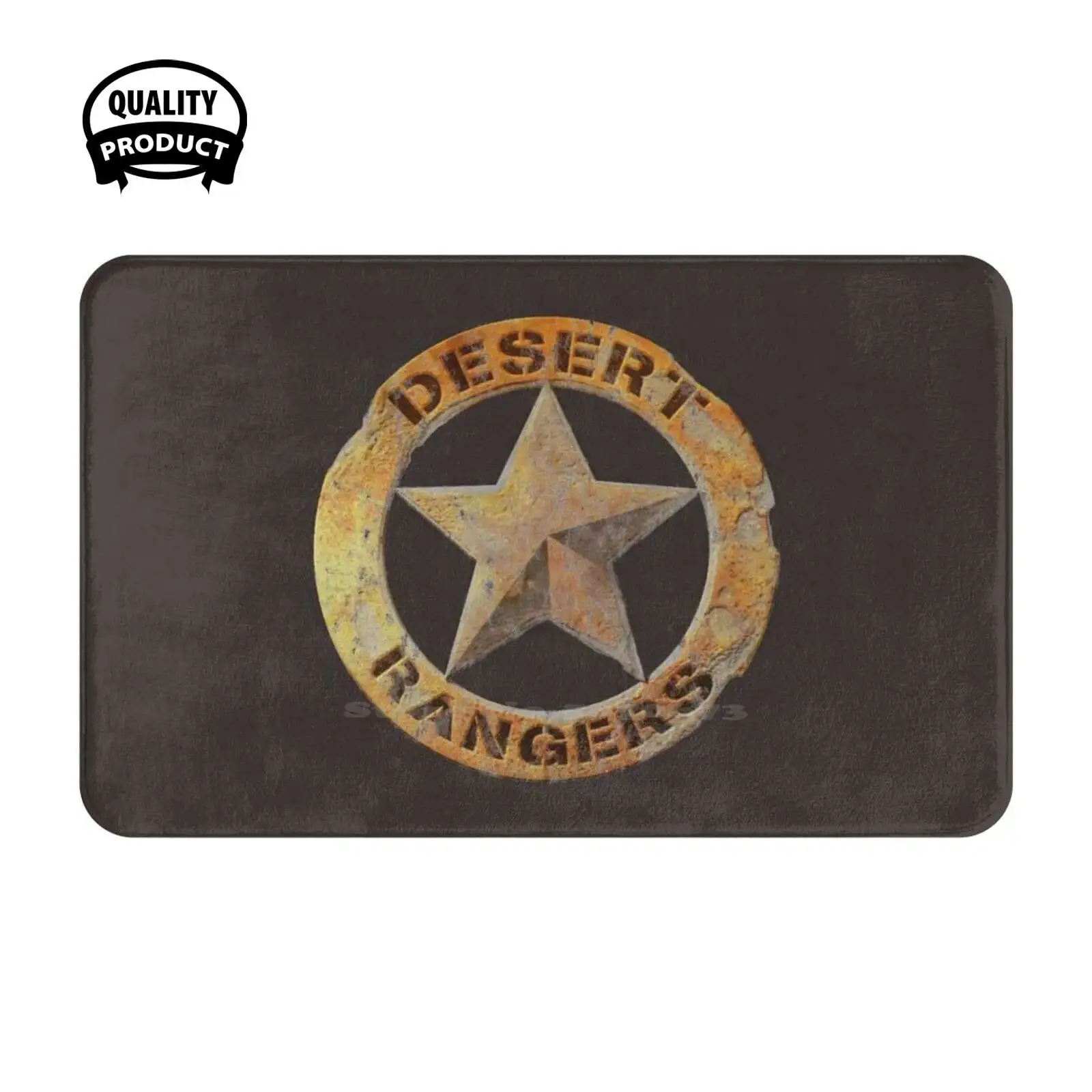 3 Desert Rangers Soft Cushion Home Carpet Door Mat Car Rug 3 Desert Rangers Brian Fargo Colorado Inxile Sheriff Emblem Star