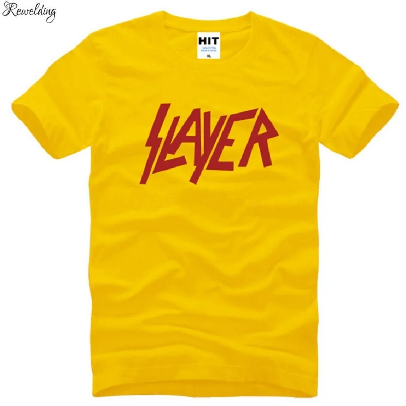 Summer Style Speed metal Band Slayer T Shirts Men Cotton Short Sleeve Letter Metal Rock Men\'s T-Shirt Fashion Hip Hop Top Tee