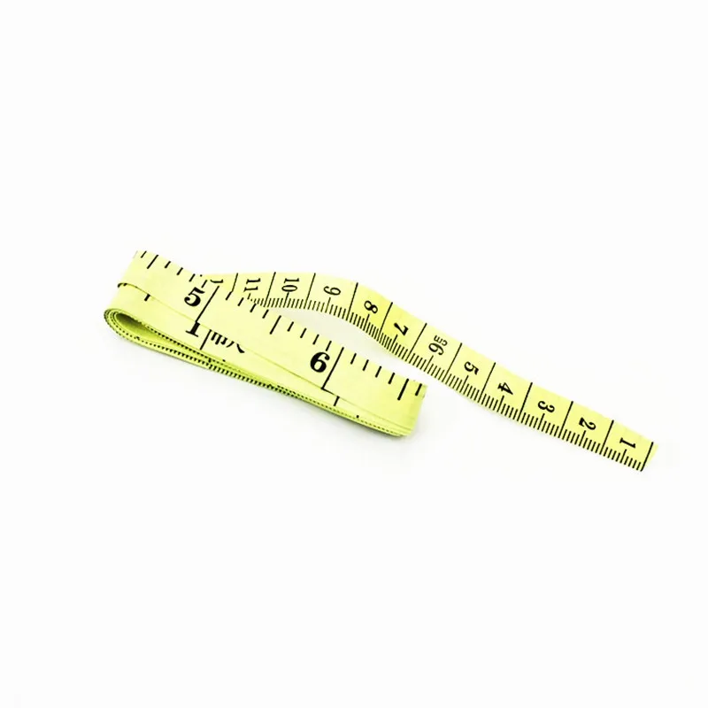 1pc abbigliamento misura righello misura di nastro Mini righello per petto/vita 1.5M lunghezza 1.3CM larghezza materiale PP (colore casuale)