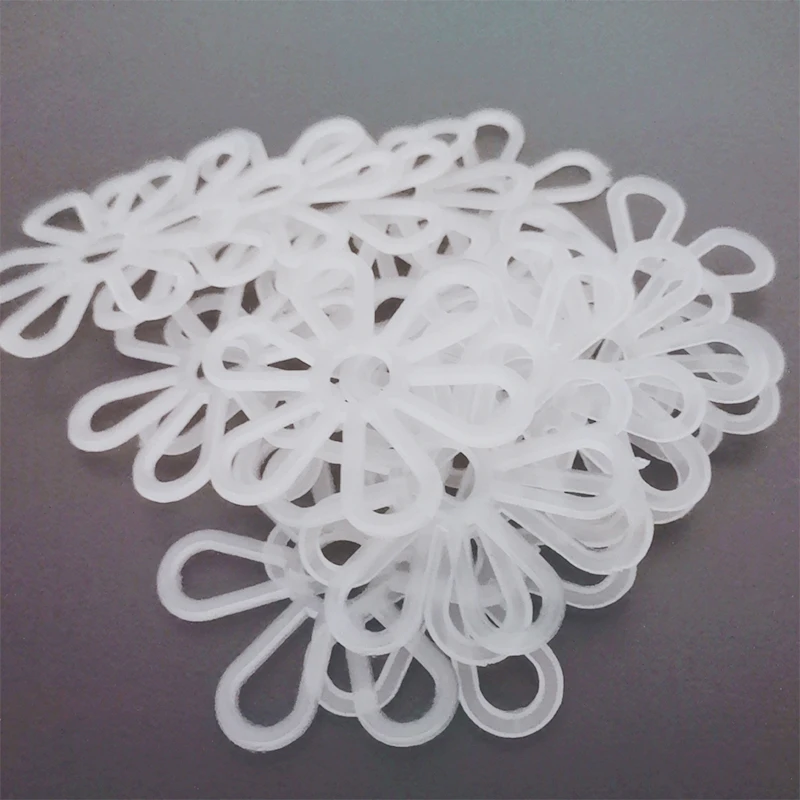 YOMDID 10pcs Creative Plastic Petals Rings DIY Handcraft Bags Weaving Supplies Chrysanthemum Pattern Hand Knitting Accessories