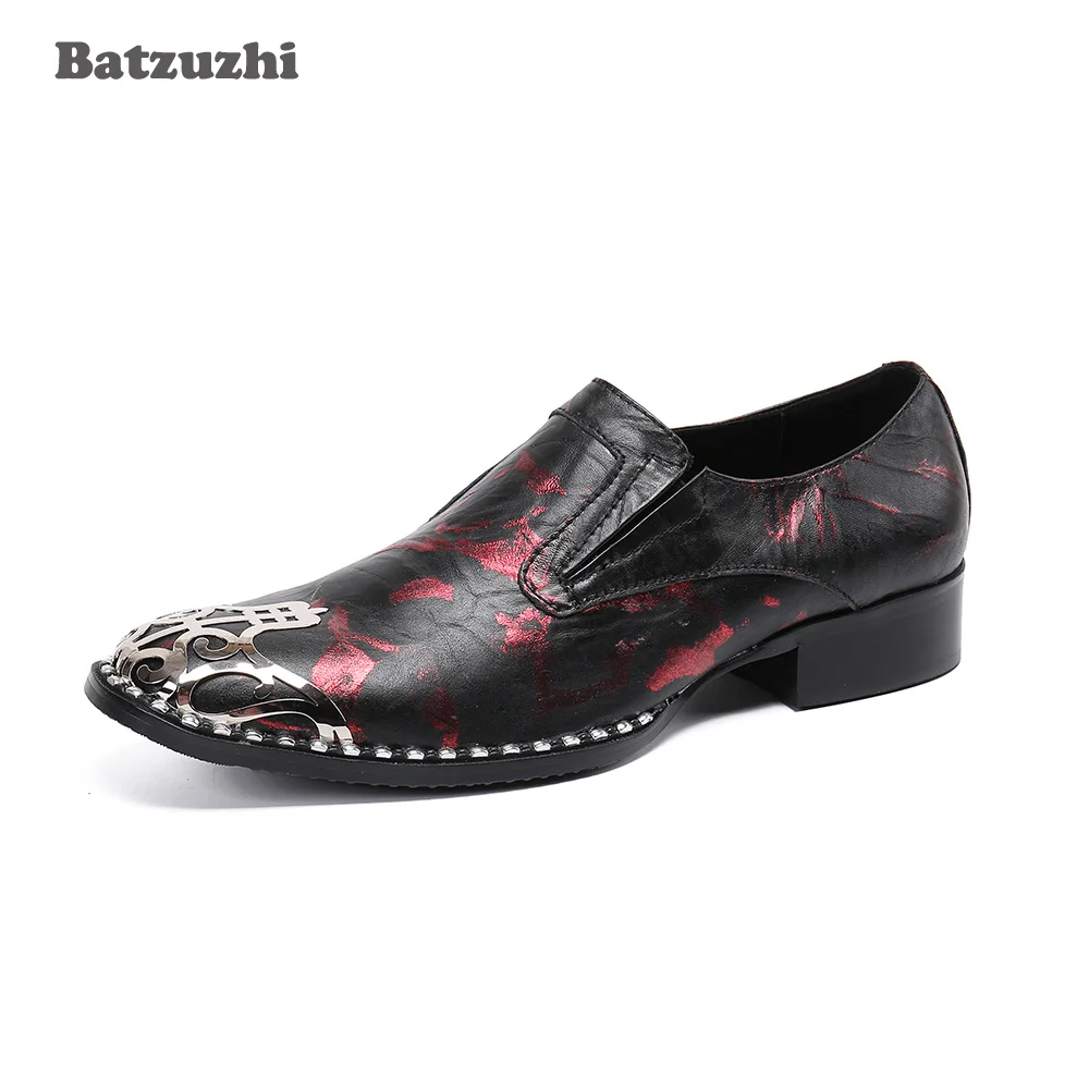 Batzuzhi Top Fashion Men's Shoes Oxfords New Design Leather Dress Shoes Men Formal Business Shoes Zapatos Hombre, Big Size 6-12