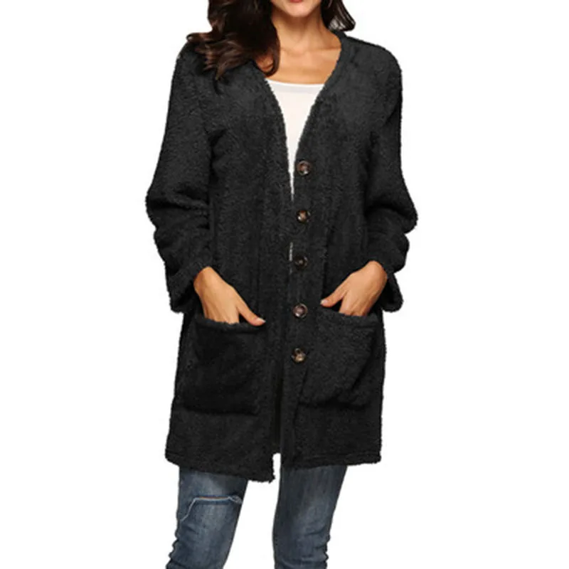 Maternity Coat Maternity Clothes Single-Breasted Double-Faced Fleece Warm Mid-Length Cardigan Jacket Women\'s Clothing Plus Size