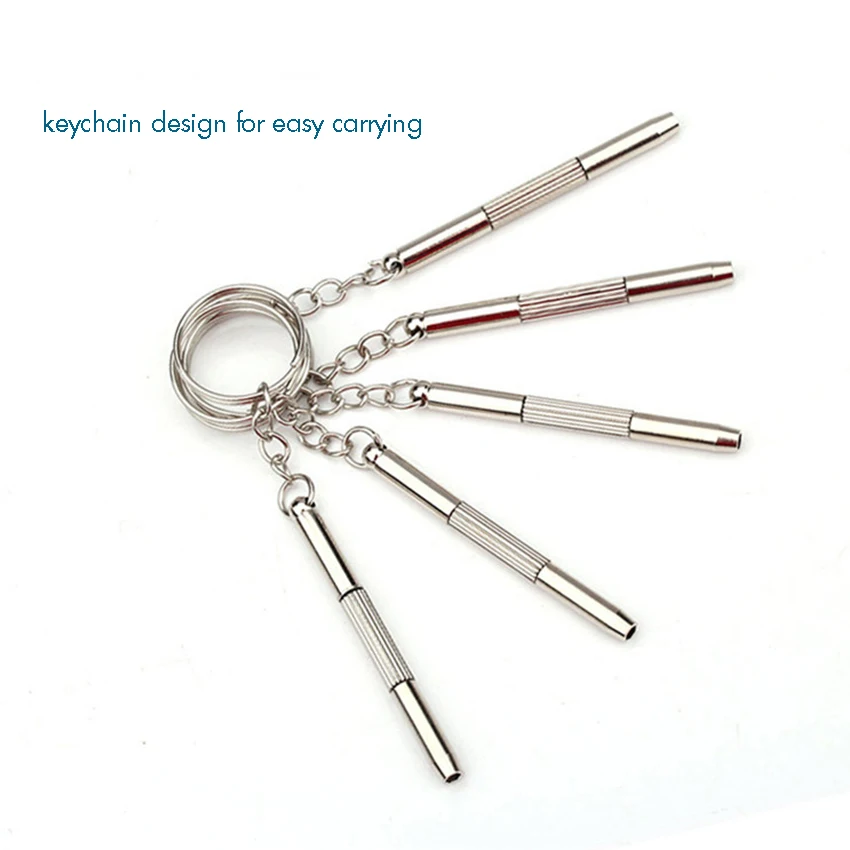 3 in 1 Glasses Repair Screwdriver with Keychain Portable Precision Screwdriver Tool for Eyeglasses,Sunglasses,Watches,Cellphone