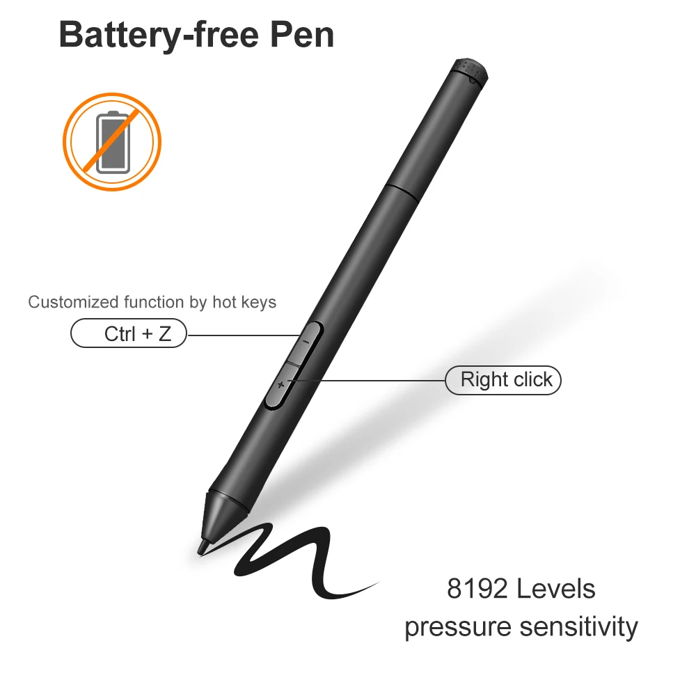 10moons T503/G10 8192 Pressure Levels No Need Charge No Need Battery Pen