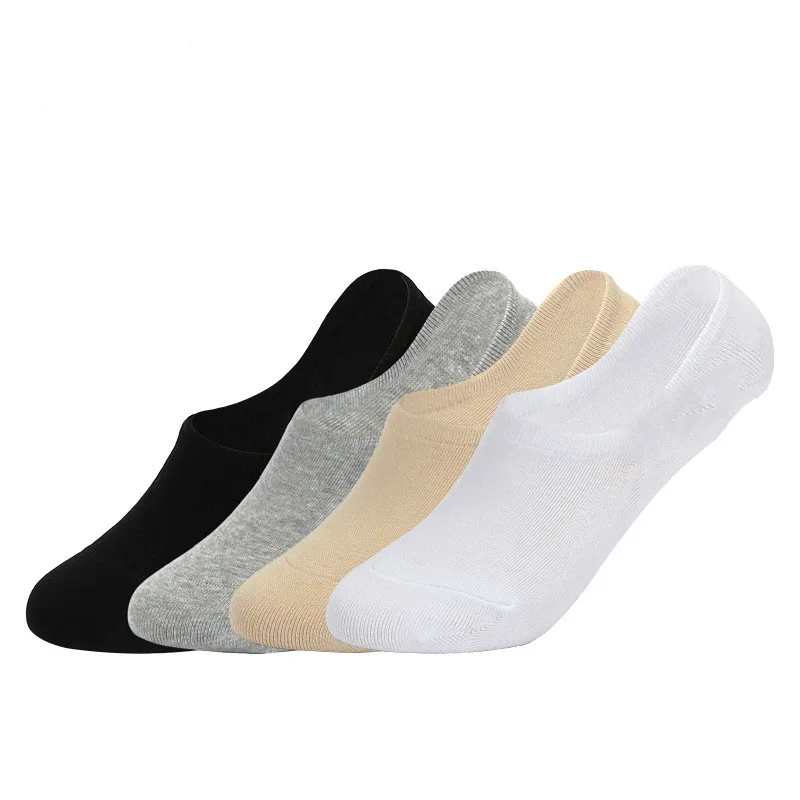 

10pcs=5pair Women Ship socks Silicone Anti Dropping Pure Combed Cotton Shallow Mouth Low Top 35--42 Boat Socks