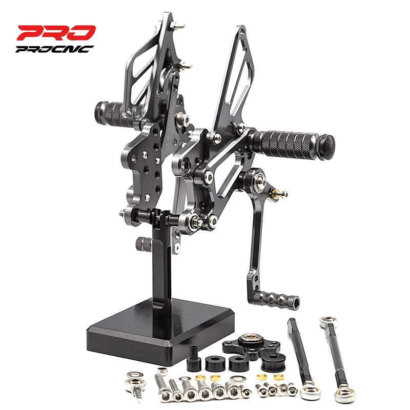 

For Honda CBR1000RR 2004-2007 Motorcycle Rearset Footrest Pedal Footpeg Adjustable Aluminum Rearset Motor Pedals