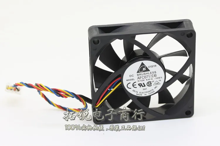 

Delta Delta Afc0712db 7015 12v 0.45a 4-Pin PWM Dual Ball CPU Cooling Fan