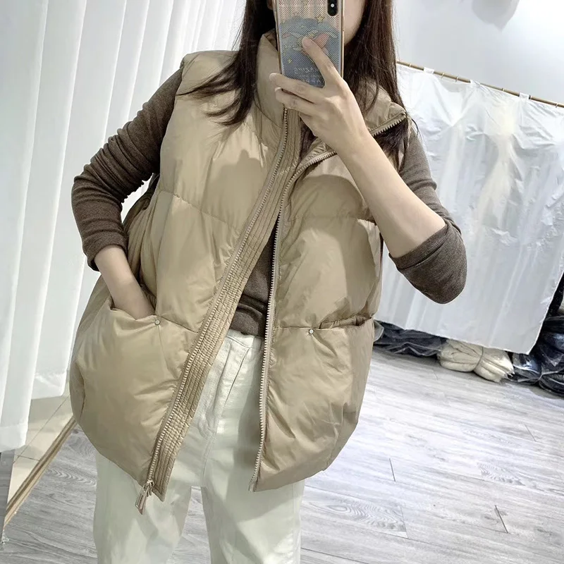 SEDUTMO Spring Slim Duck Down Vest Women Basic Waistcoat Autumn Fashion Short Puffer Jacket Casual Parkas ED1501