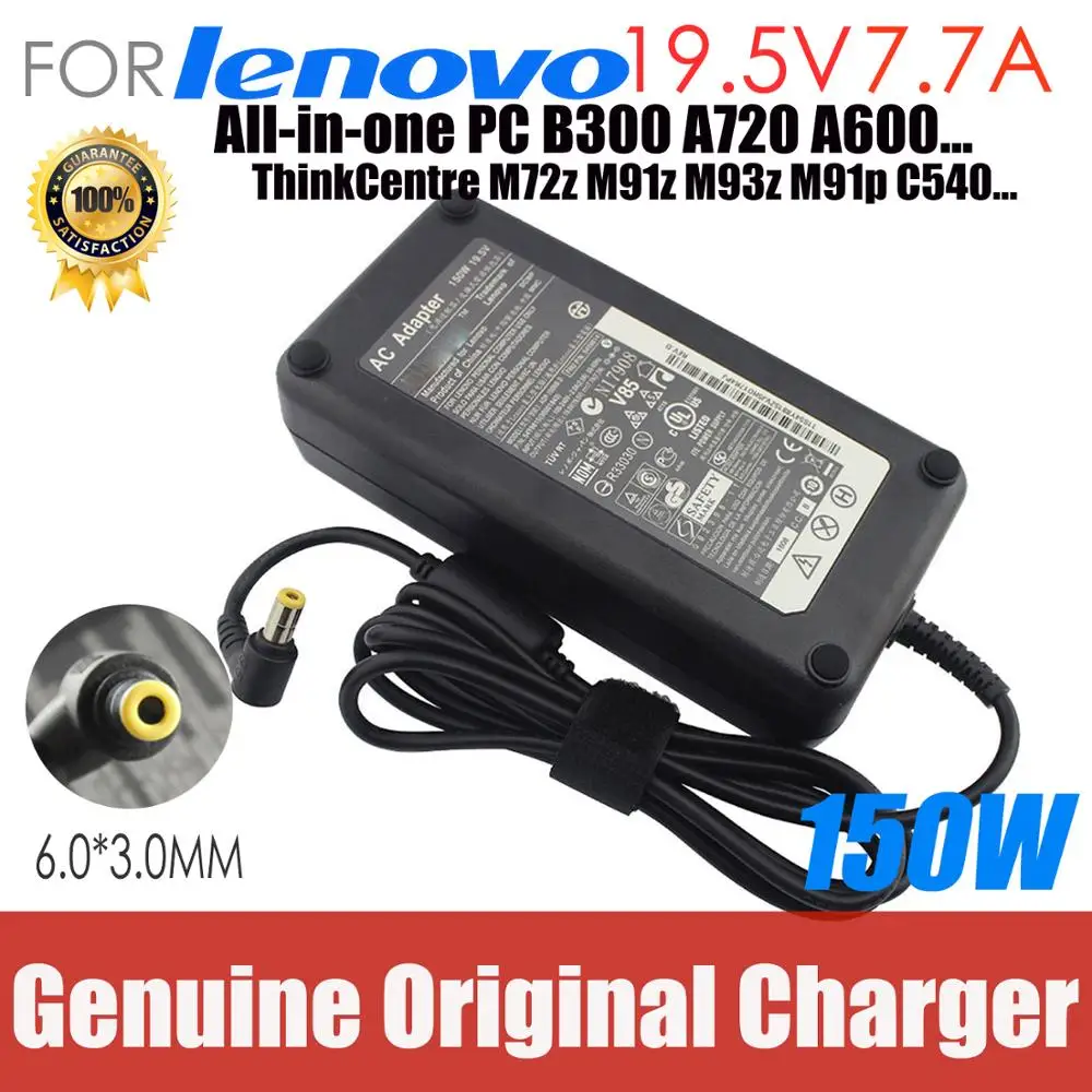 

original 150W 19.5V 7.7A AC Adapter for Lenovo ThinkCentre M72z M91z M93z M91p C540 All-in-One pc power supply B300 A720 A600