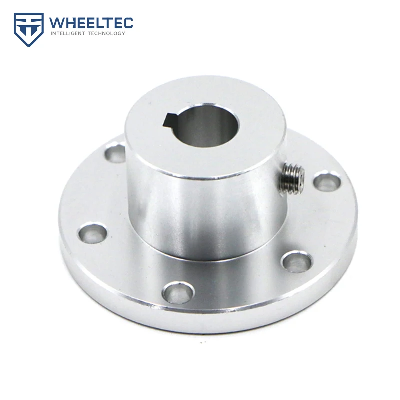 Flange coupling inner diameter optional with keyway high quality 6061 high strength aluminum alloy omnidirectional wheel flange