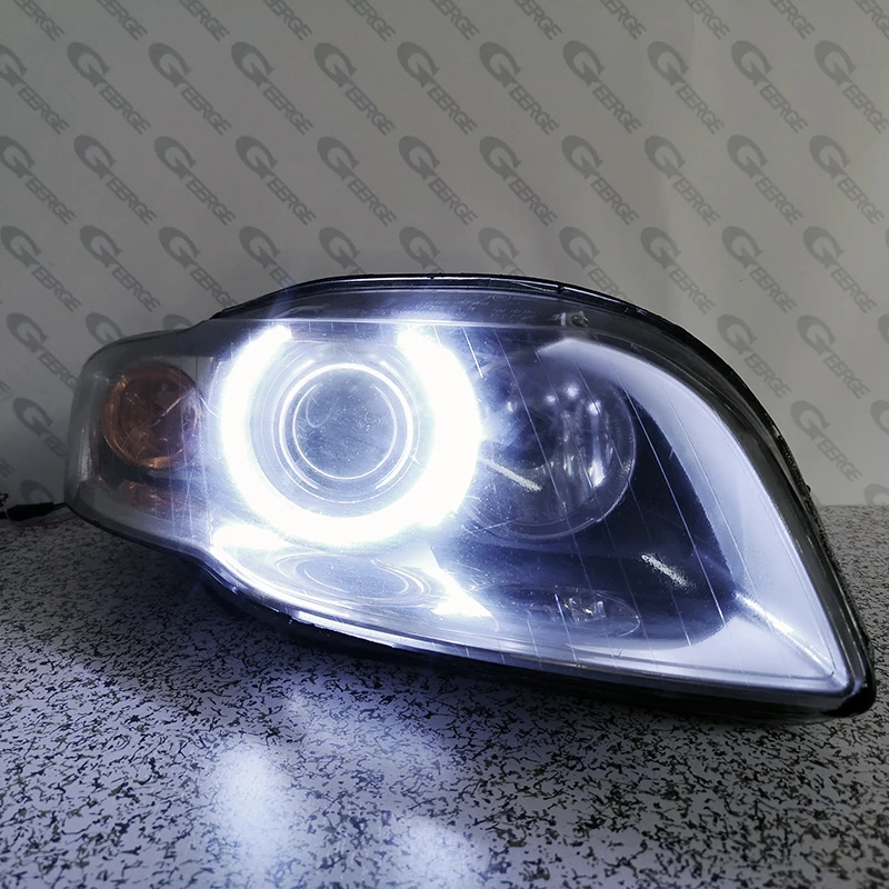 

Для Audi A4 S4 RS4 B7 2004 2005 2006 2007 2008 2009 ультра яркий COB комплект светодиодов «глаза ангела» Halo кольца автомобильные аксессуары