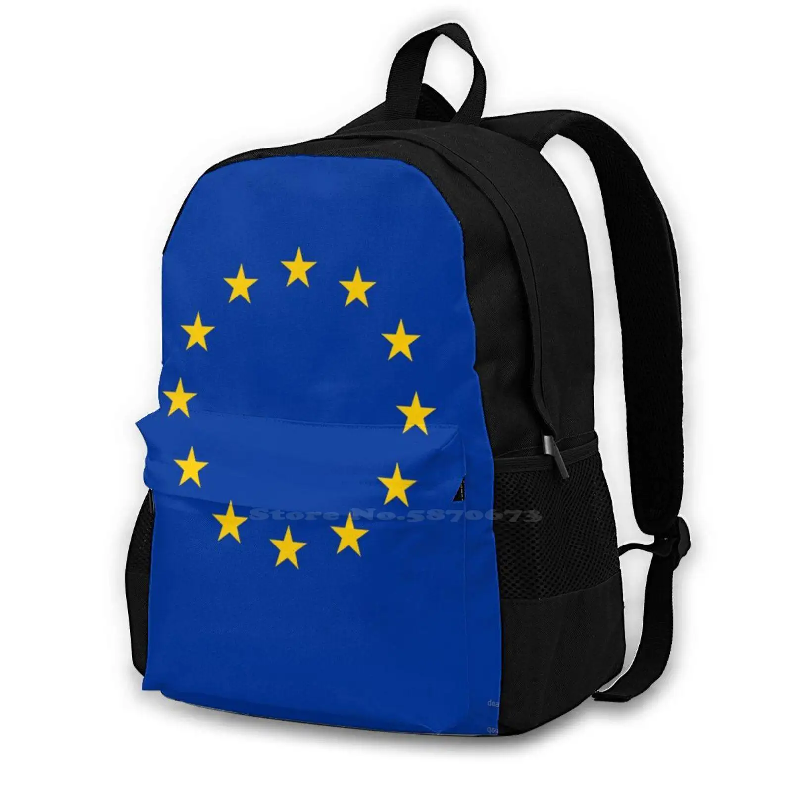 Eu Duvet Cover-European Union School Bags For Teenage Girls Laptop Travel Bags Eu Europe Europe Flag United In Diversity