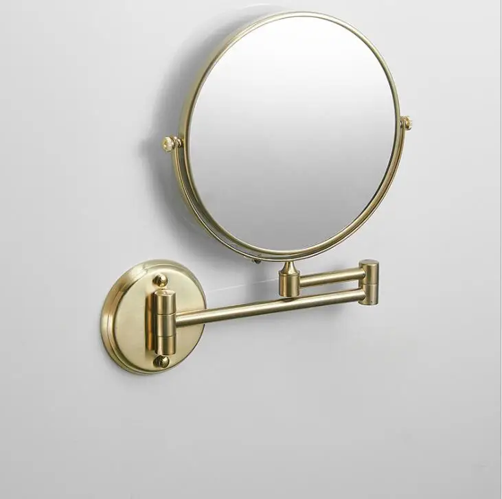 Imagem -04 - Double-sided Folding Telescopic Makeup Mirror Wall Hanging Beauty Mirror Hotel e Banheiro 3x Ampliação