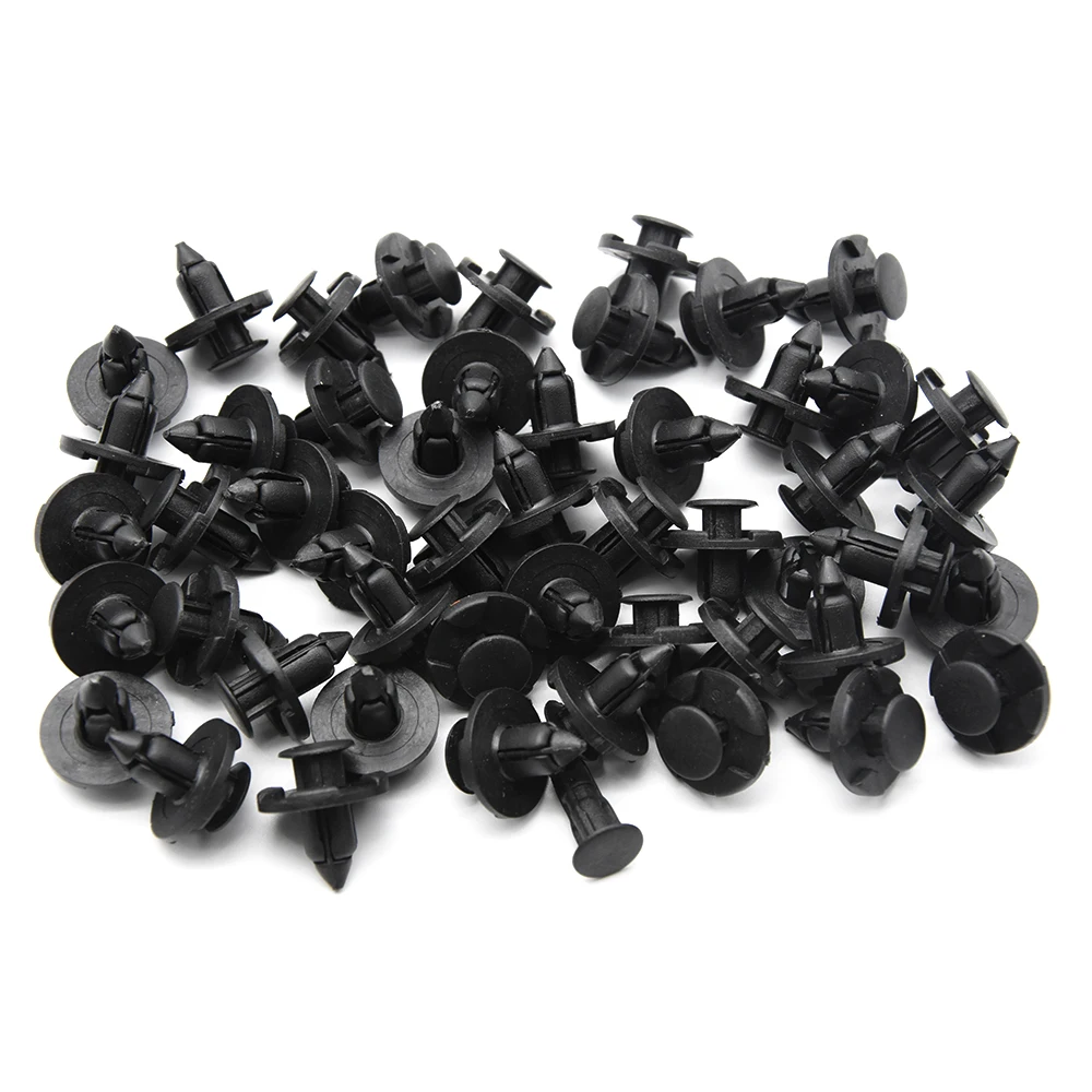 10/20/50pcs 8mm Auto Fasteners Rivets Clips Car Bumper Door Panel Fender Liner Clip Retainer for Nissan Car Trim Clip Grill Clip