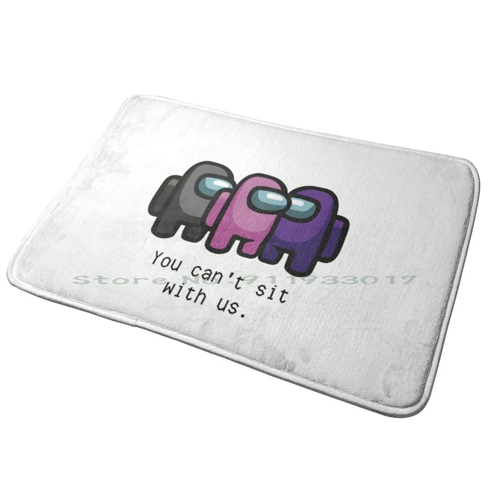 | Gamer Entrance Door Mat Bath Mat Rug Dsaf Fnaf Dave Miller Purple Guy Aubergine Man Why Hello There Old Sport Purple Man