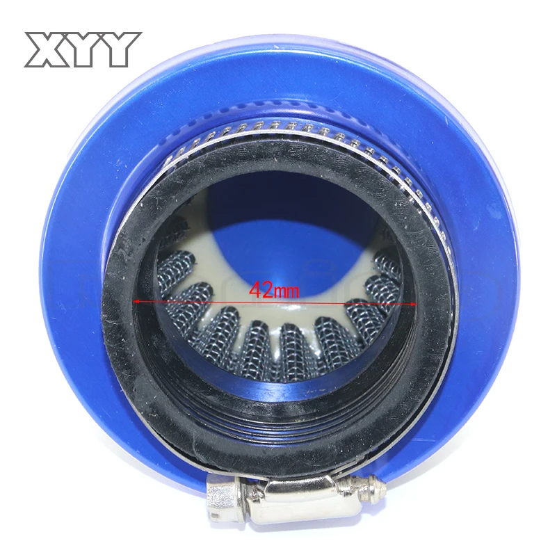 Colorful Mini Moto 42mm 58mm Air Filter Fits 2 Stroke 37cc 47cc 49cc Mini ATV Quad Dirt Bike Pocket Bike Pit Bike