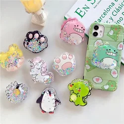 Cute Animal Glitter Phone Grip Stand Holder For iPhone Samsung Huawei Xiaomi Universal Finger Tips Bracket